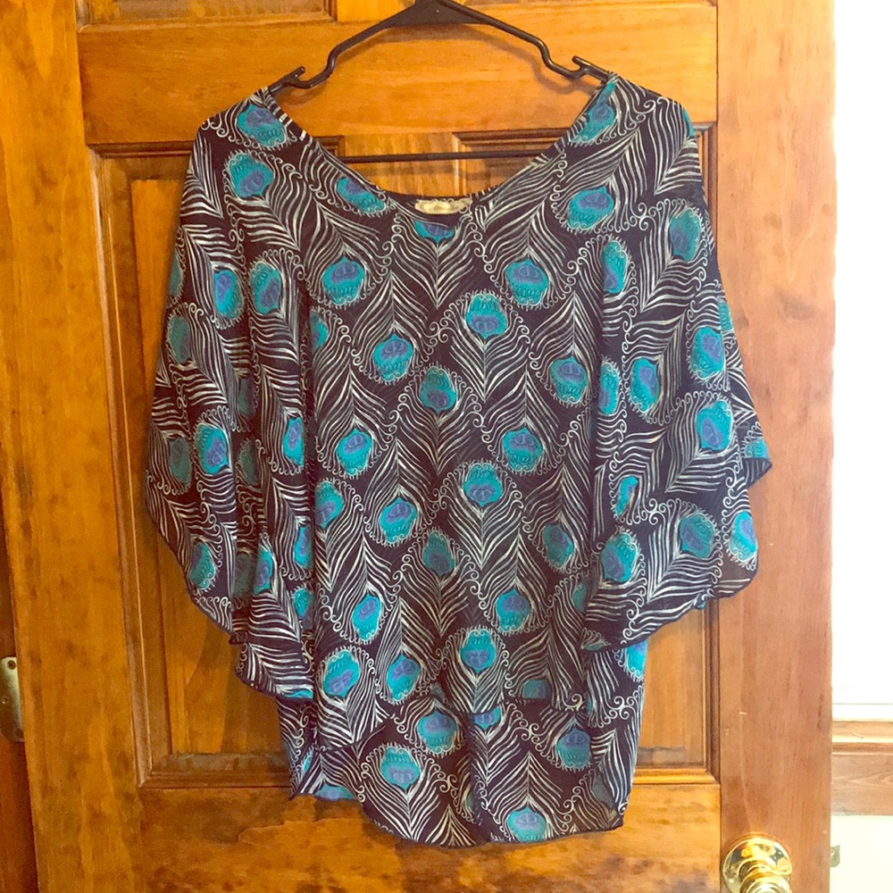 See-through patterned shirt